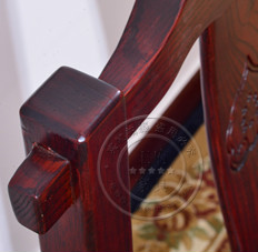 香河榆木餐桌椅细节