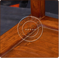 中式古典老榆木餐椅细节