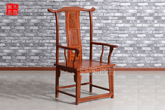 榆木中式书房字台椅子