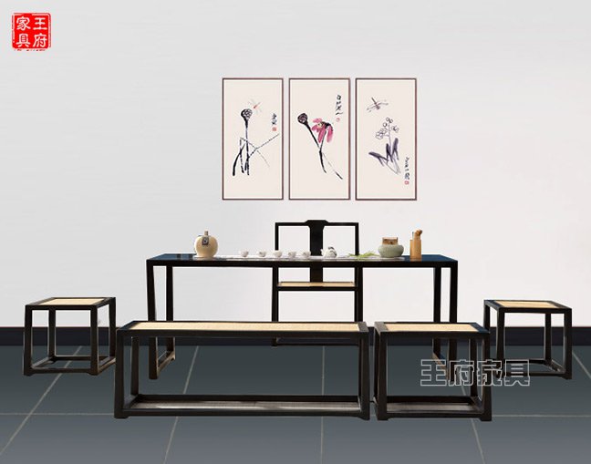 新中式禅意茶楼桌椅组合