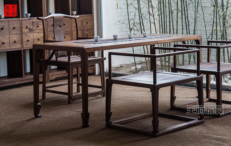 禅意新中式实木会议桌