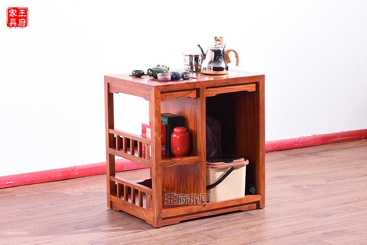 中式实木小茶车茶桌柜