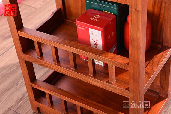中式实木小茶车茶桌柜图片